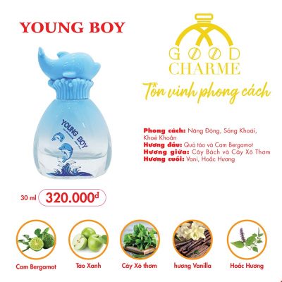 Nước Hoa Charme Young Boy 30Ml 2022